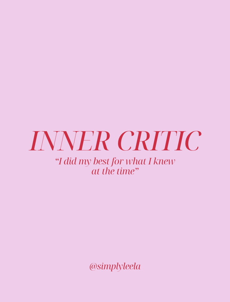 Inner Critic Workbook Coverpage SimplyLeeLa